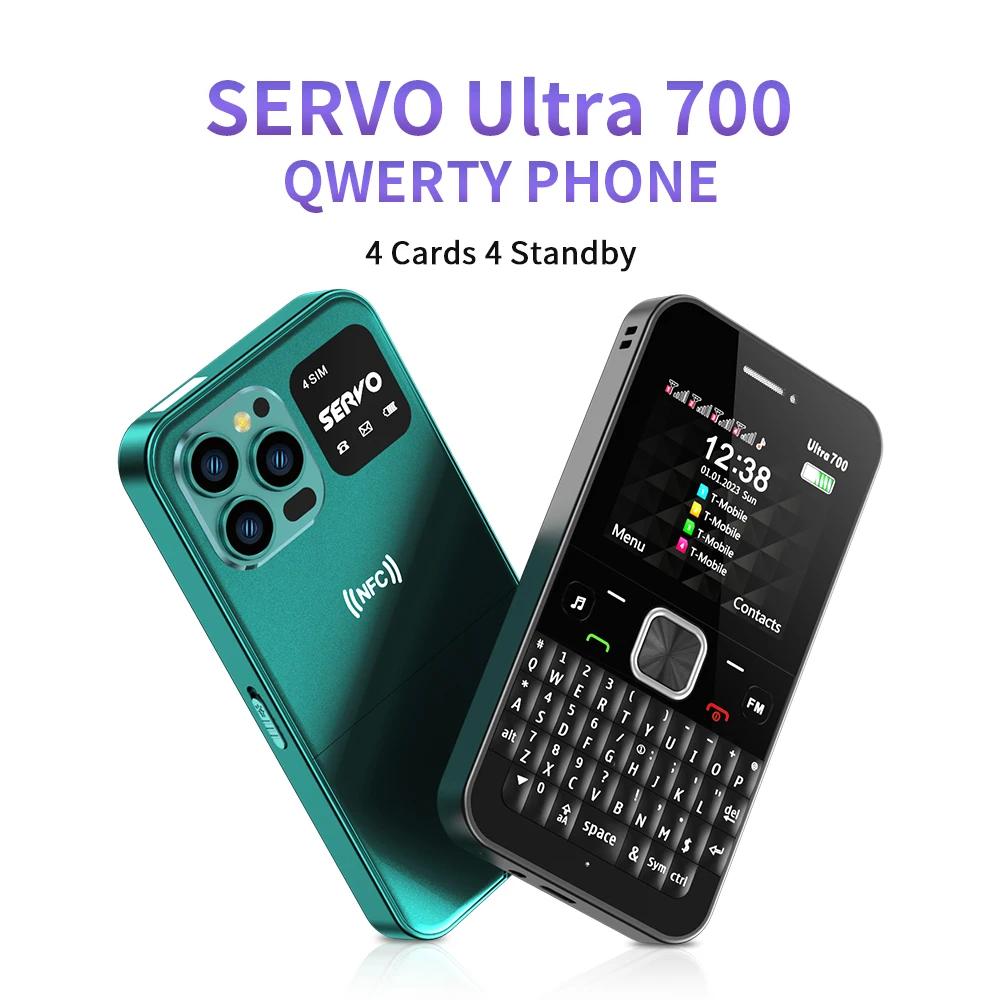 Ŭ Ʈ SERVO Ultra700 4 SIM Ű , 2G GSM , 1300mAh ӵ ̾, NFC ׼ , 2.4 ġ ޴ Ƽ
